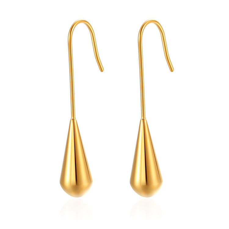 Women's Retro Water Drop High-grade Simple Artistic Irregular Earrings