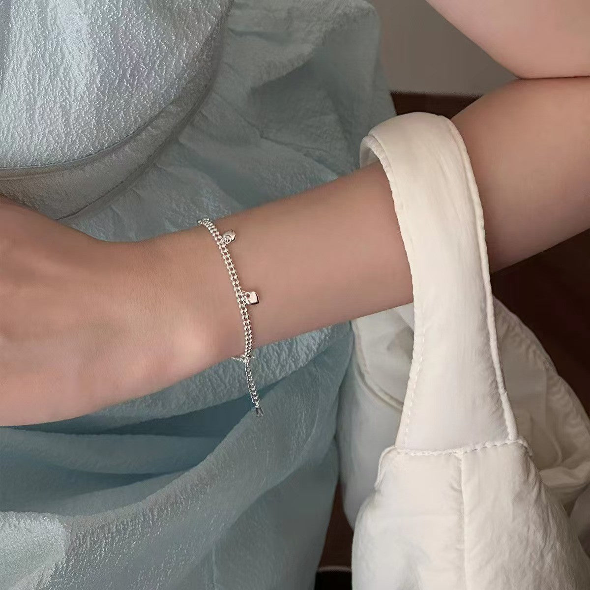 Escape Minimalist Sweet Bow Snake Bones Chain Female Bracelets