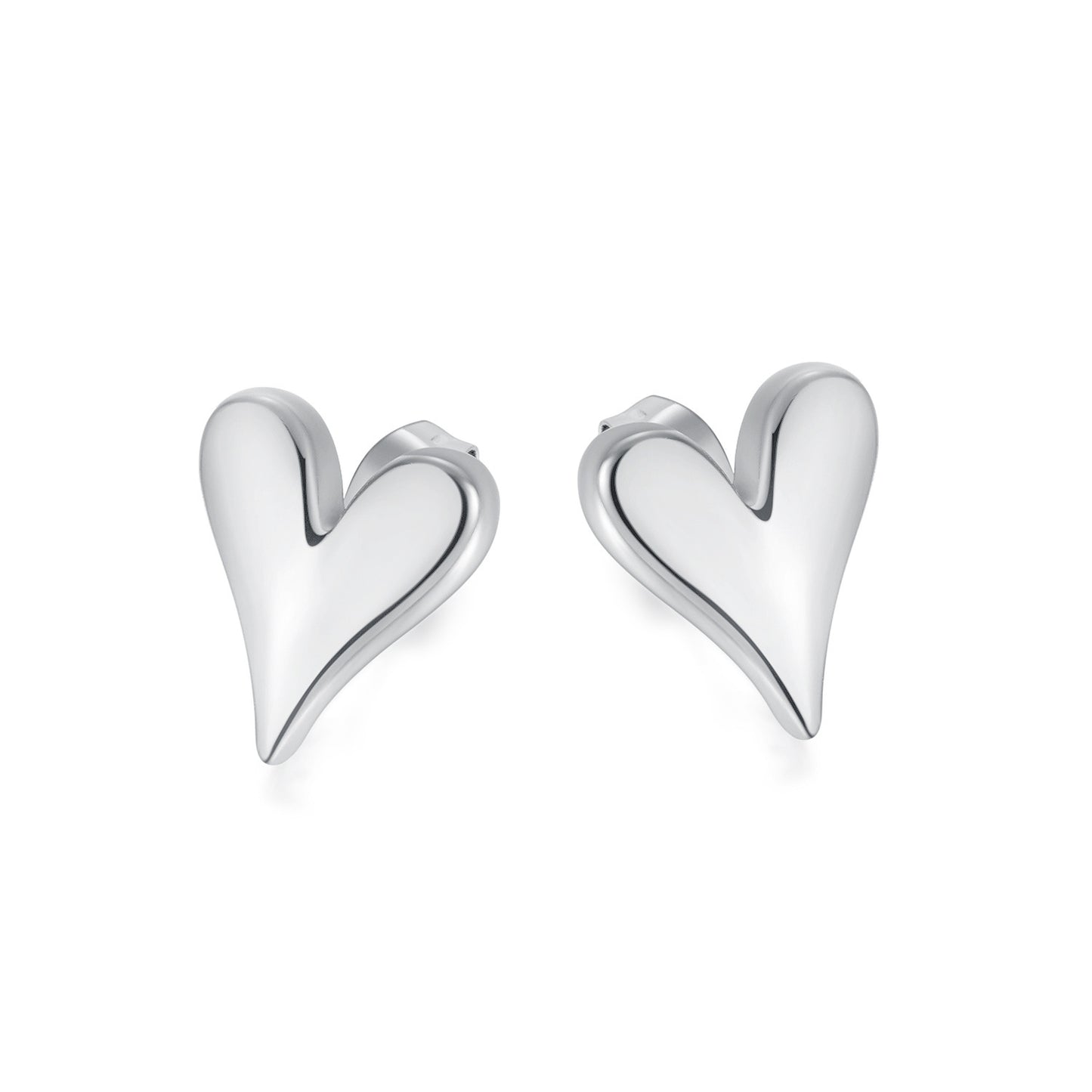 Three-dimensional Heart-shaped Light Luxury High Sense Earrings