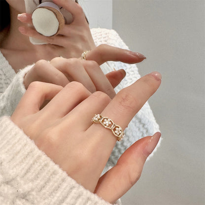 Glazed Butterfly Female Western Style Design High Sense Unique Rings