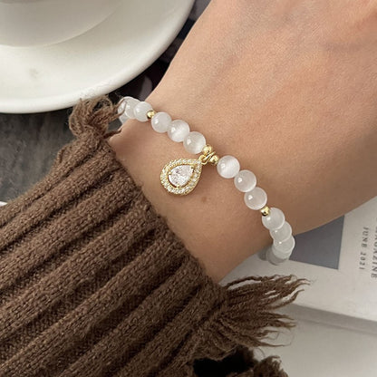 Twin Pearl Light Luxury Minority Exquisite Elastic Bracelets