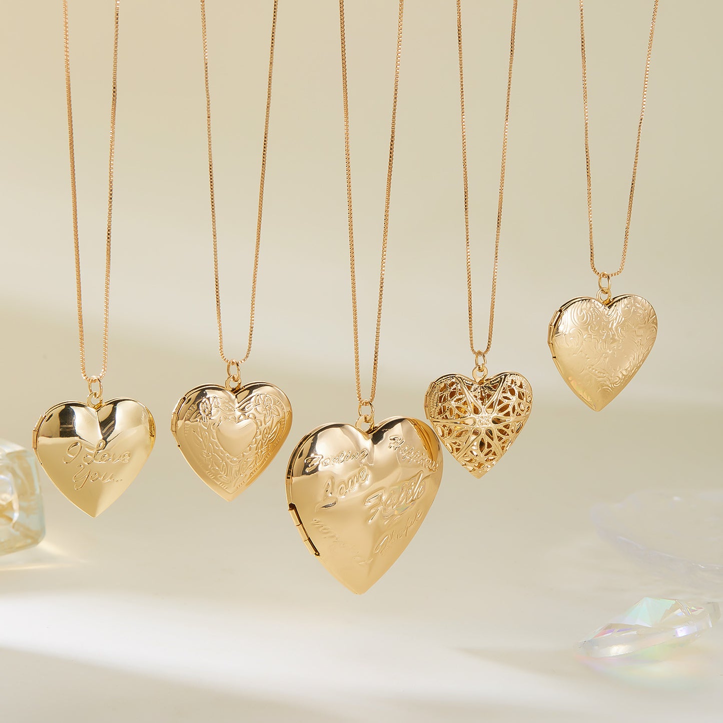 Love Heart Can Be Opened Frame Pendants