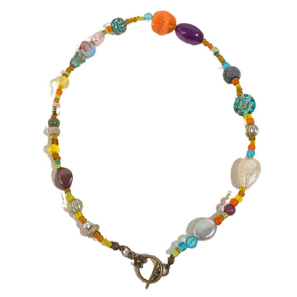 Dopamine Color Beaded High-grade Summer Fresh Necklaces