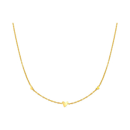 Exquisite Titanium Steel Gold Meticulous Clavicle Chain Necklaces