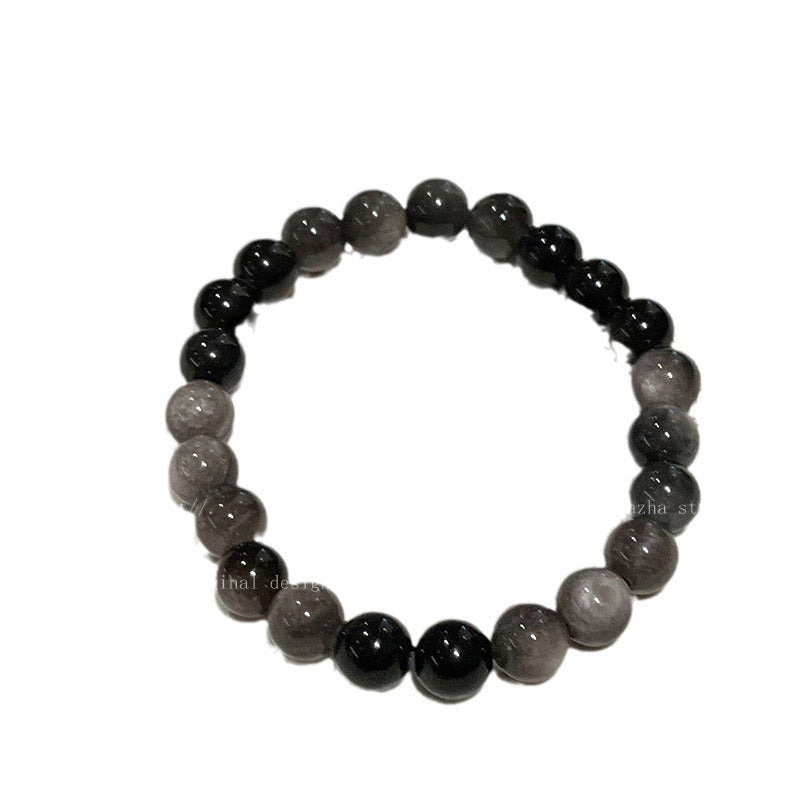 Women's & Men's Natural Obsidian Beaded For Lovers Wild Simple Bracelets