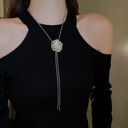 Pearl Tassel Fashion Sweater Chain Temperamental Necklaces