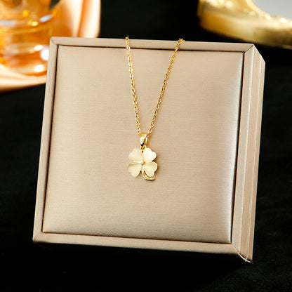 Opal Stone Ear Female Design High-grade Necklaces