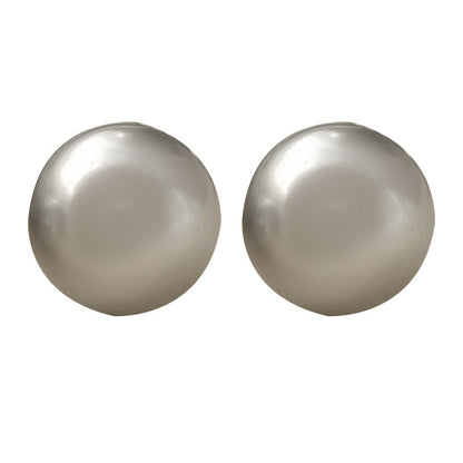 Sier Needle Highlight Imitation Pearl Simple Retro Rings