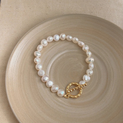 Natural Pearl Female French Minority High Bracelets