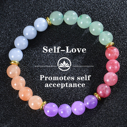 Bohemian Colorful Stone Tigereye Crystal String Beads Bracelets