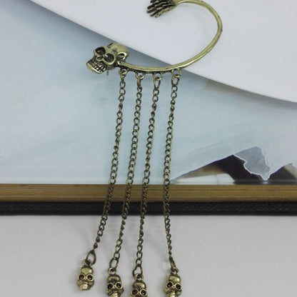 Rock Wind Ghost Hand Skull Tassel Rings