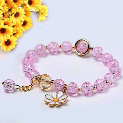 Explosion Flower Crystal Sunflower Female Personality Design Little Bracelets