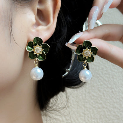 Simple Super Fairy Sweet Flowers Personality Earrings