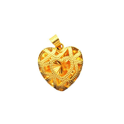 Gold Love Long Water Drop Clavicle Pendants