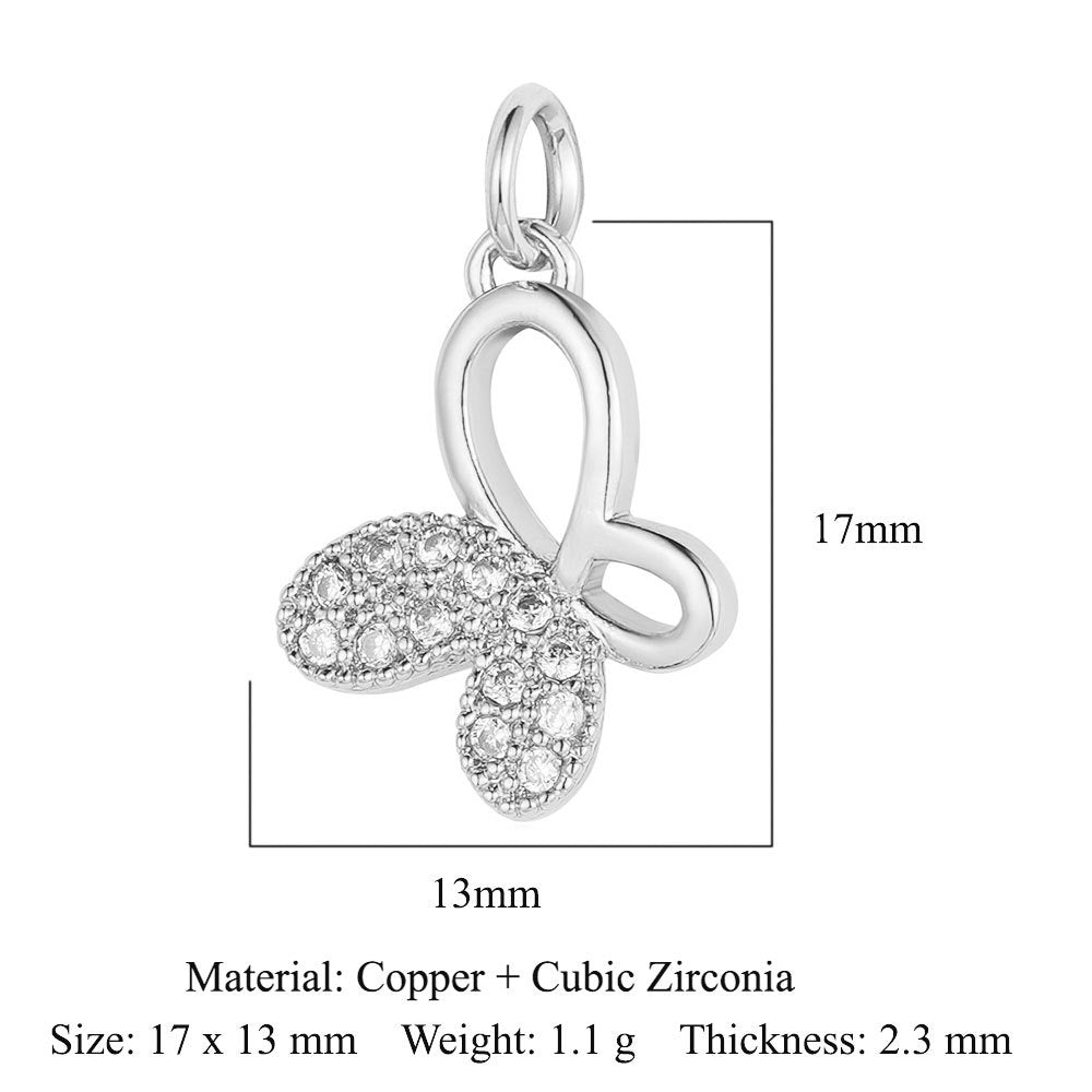 Cat Snake Copper Zircon Ornament Accessories Pendants