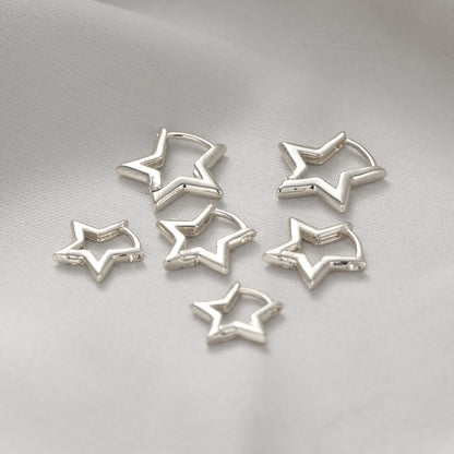 Stylish Simple Versatile Cold Wind Five-pointed Earrings