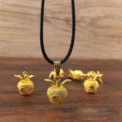 Alloy Plated Alluvial Gold Christmas Event Pendants