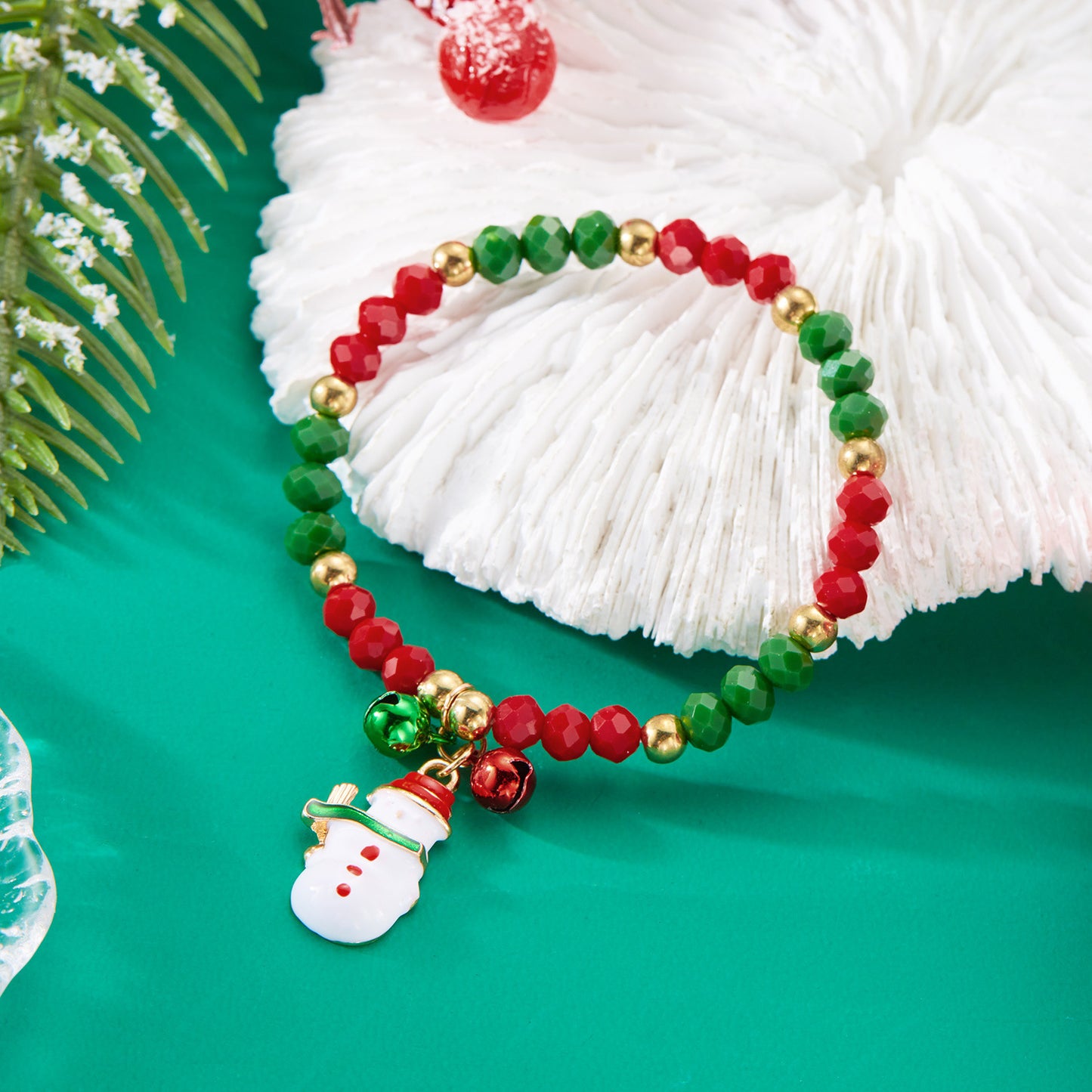 Ornament Christmas Crystal Fashion Creative Santa Claus Bracelets