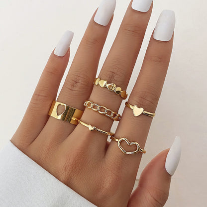 Creative Personality Twin Combined Set Suit Rings