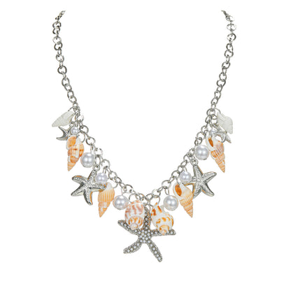 Women's Bohemian Ethnic Starfish Natural Random Conch Necklaces