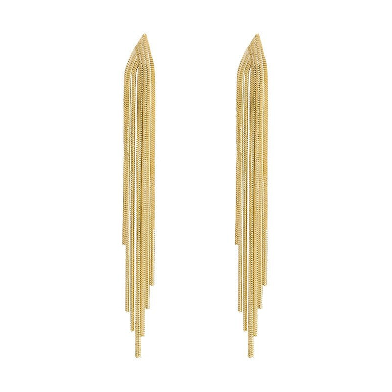 Korean Style Fashionable Long Elegant Advanced Earrings