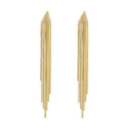 Korean Style Fashionable Long Elegant Advanced Earrings