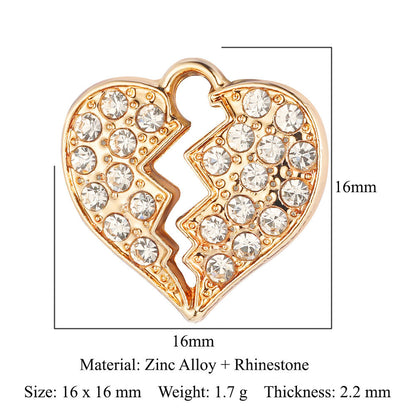 Leaf Zinc Alloy Lucky Tree Peach Heart Pendants