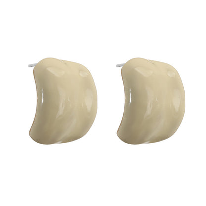 Shaped Fresh Sweet Colorful Drop Oil Earrings