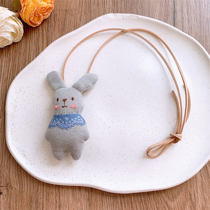 Children's Korean Style Fabric Mushroom Cartoon Small Necklaces