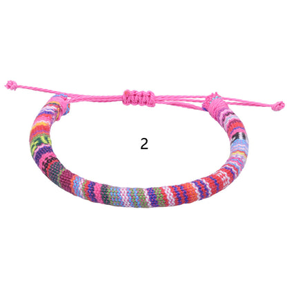 Style Hand Weaving Blue Little Colorful Surfing Bracelets