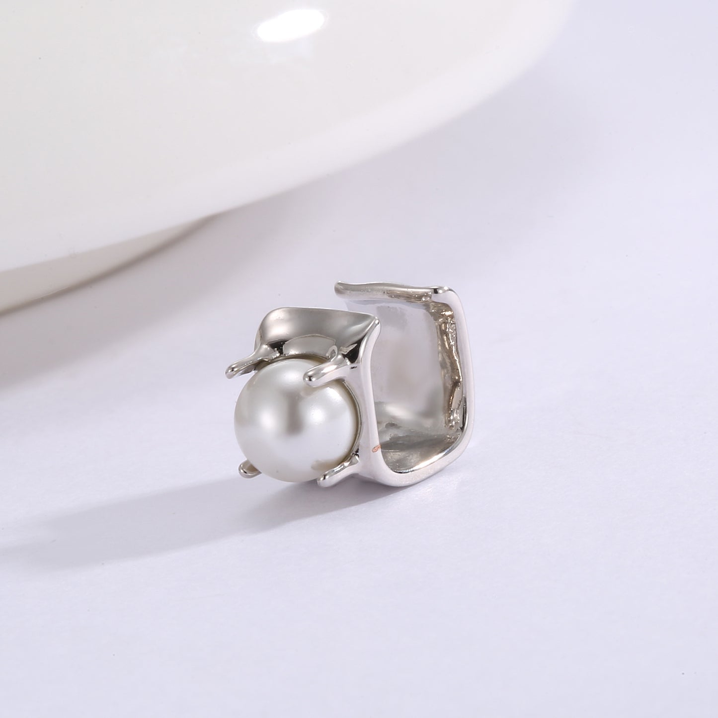 Pearl Sier Needle High-grade Fashion Ornament Rings