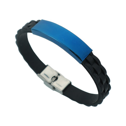 Jewelry Silicone Sports Boys Trendy Simple Bracelets