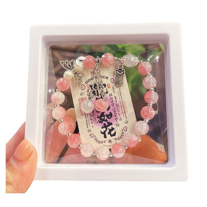 Beaded Boxed Tassel Alloy Night Market Bracelets