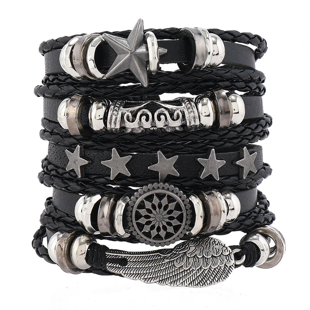 Skull Match Sets Personality Trend Simple Bracelets