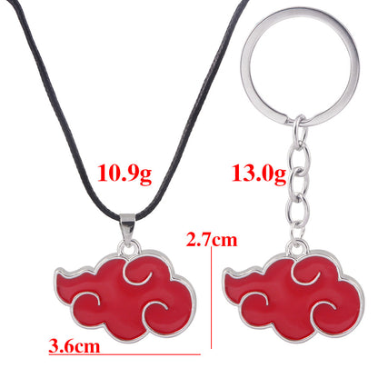 Anime Peripheral Organization Red Cloud Logo Necklaces