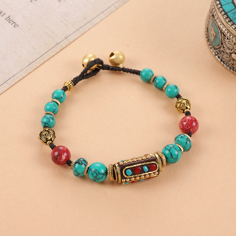 Women's Tibetan Nepal Beaded Vintage Exotic Ethnic Style Design Chinese Bracelets