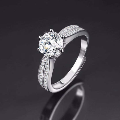 Moissanite Female Live Streaming On Opening Rings