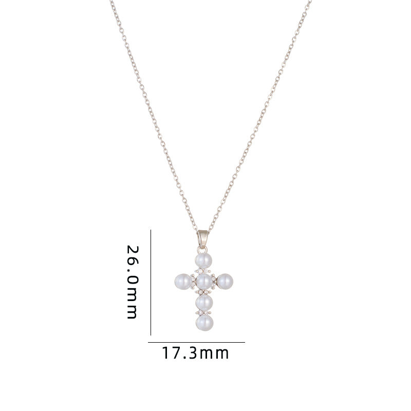 Titanium Steel Female Inlaid Color Zircon Necklaces