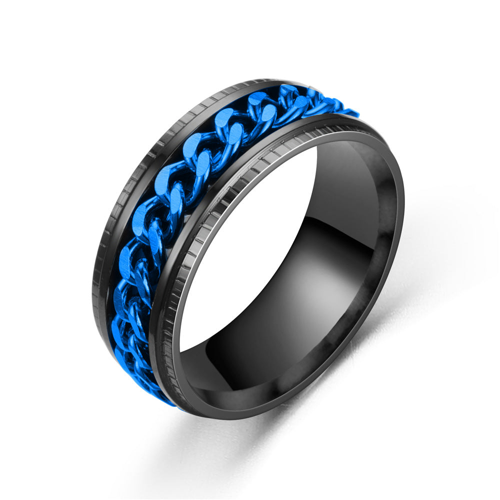 Men's Bottle Opener Stainless Steel Chain Unique Rings