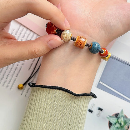 Women's Summer Gift Ancient Style Beaded Hand-woven Bracelets