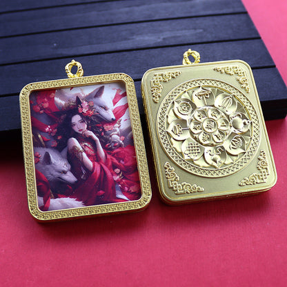 Ethnic Style Golden Fox Previous Life Pendants