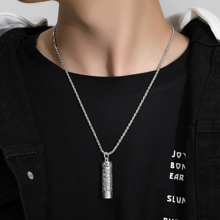 Men's Word Mantra Niche For Statue Of Necklaces