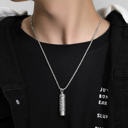 Men's Word Mantra Niche For Statue Of Necklaces