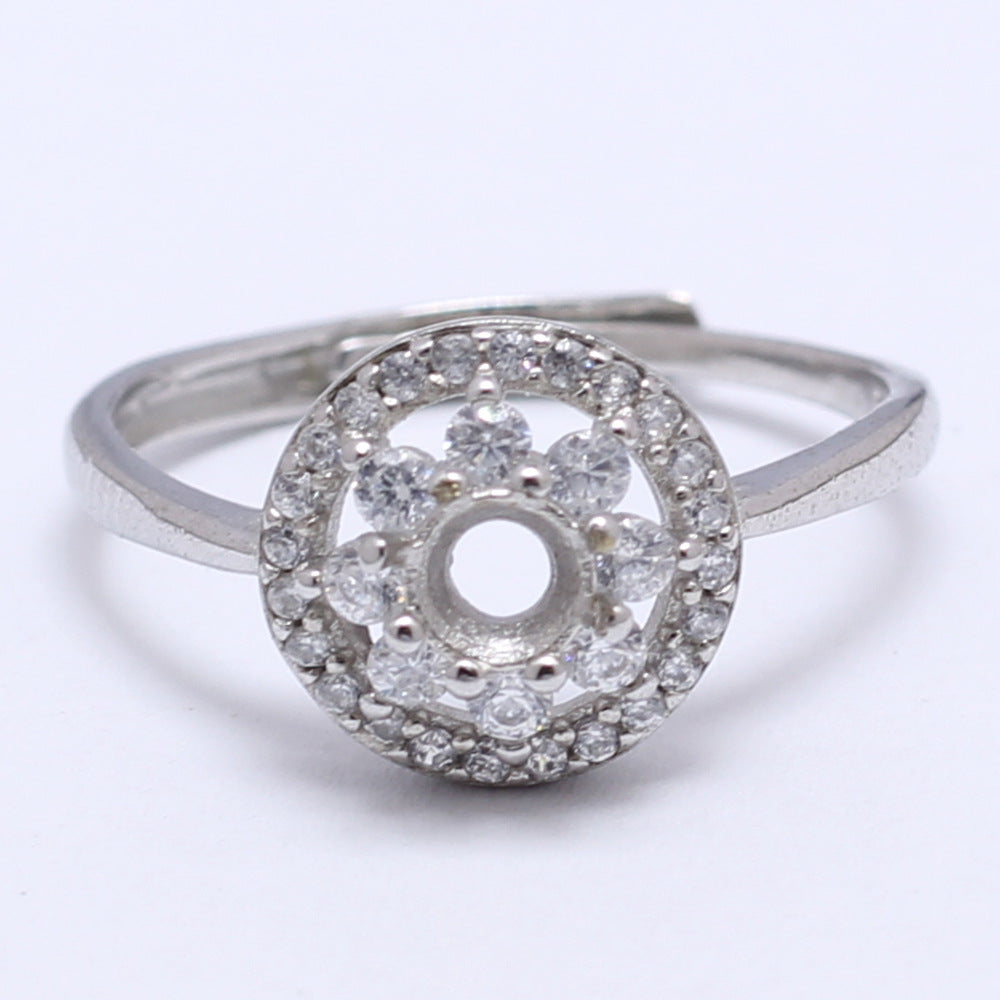 Frame Open Mouth Autumn Copper Alloy Electroplating Sier Rings