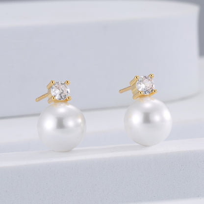 Pearl Sier Needle High-grade Fashion Ornament Rings