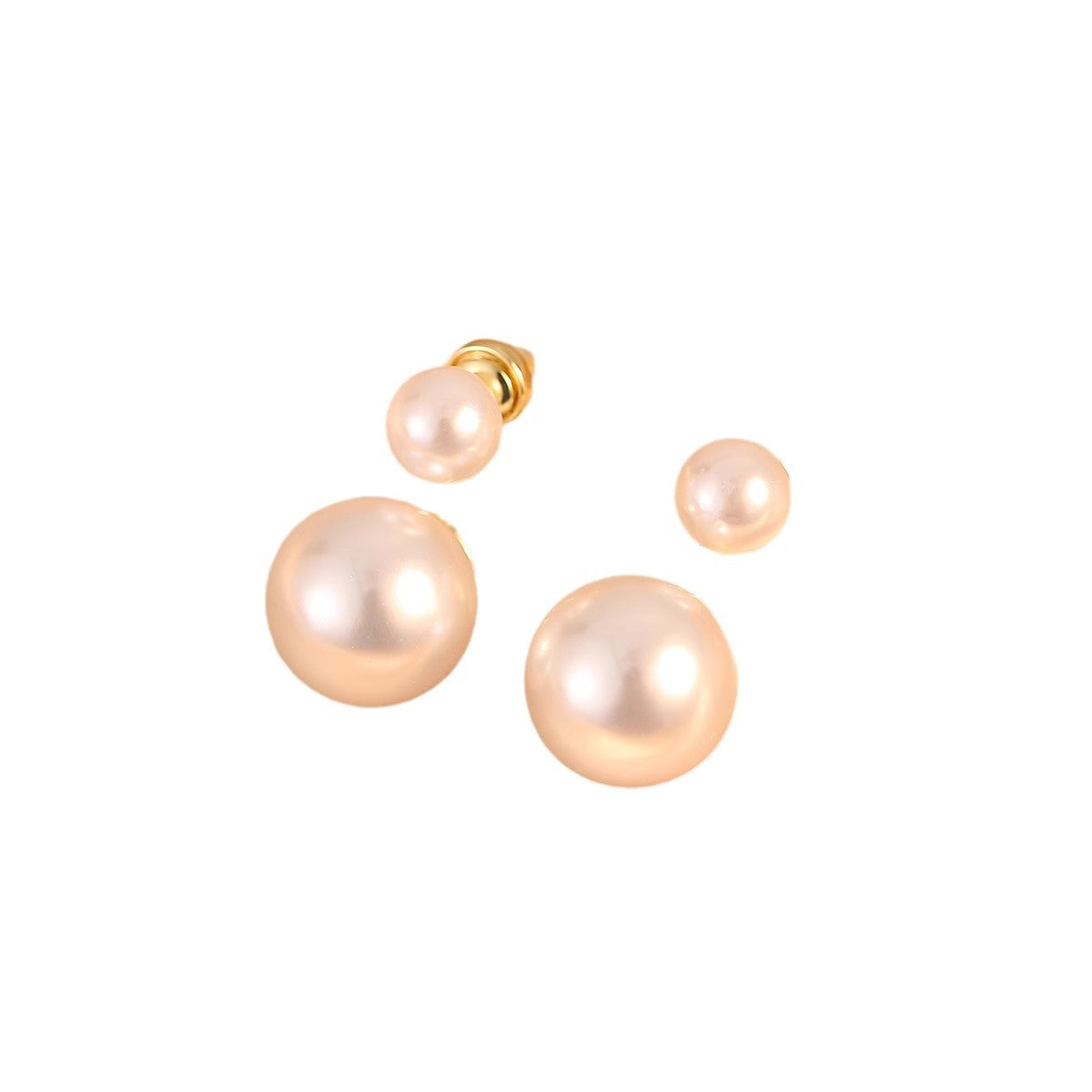 Women's Fashion Large Small Pearls Exquisite Light Luxury Earrings