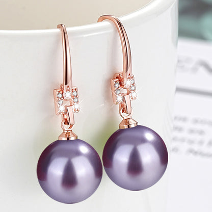Women's Demon Purple Pink Yellow Black Shell Pearl Imitation White Rings
