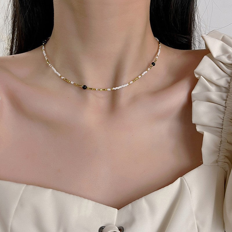 Shell Pearls Baroque Pearl Simple Clavicle Necklaces