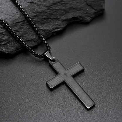 Men's Ornament Stainless Steel Cross Shelf Titanium Pendants