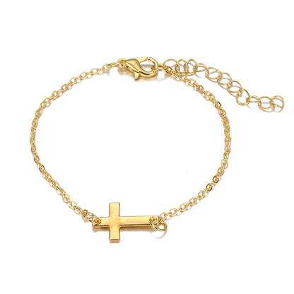 Simple Stylish Personality Vintage High-grade Cross Bracelets